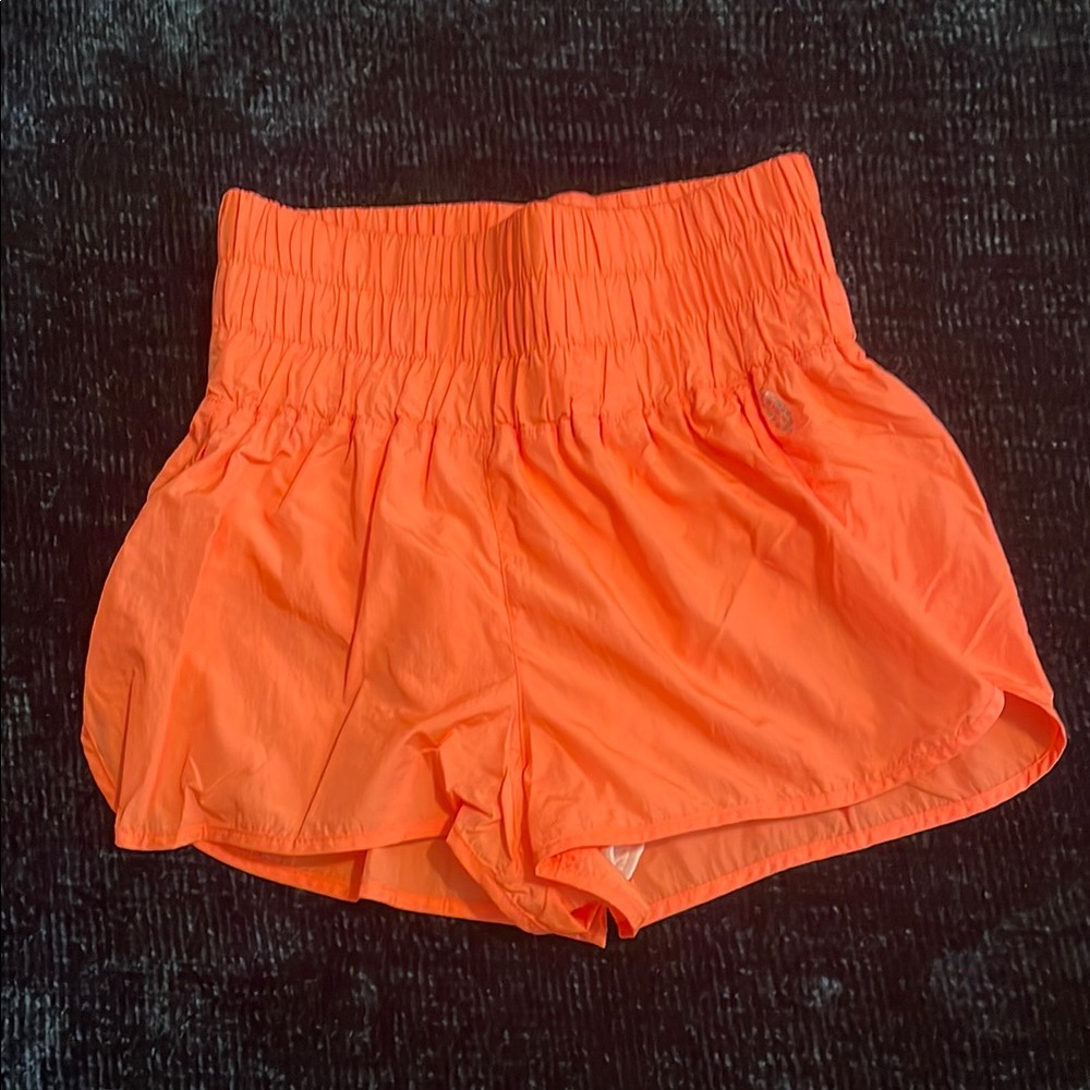 Free People Neon Orange Shorts